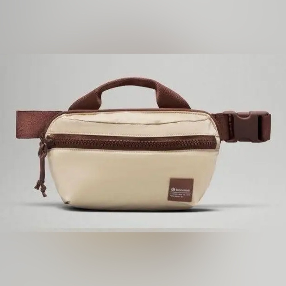 Lululemon Athletica Everyday Essentials Beige and Brown Belt Bag